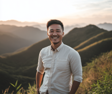 man smiling with teeth