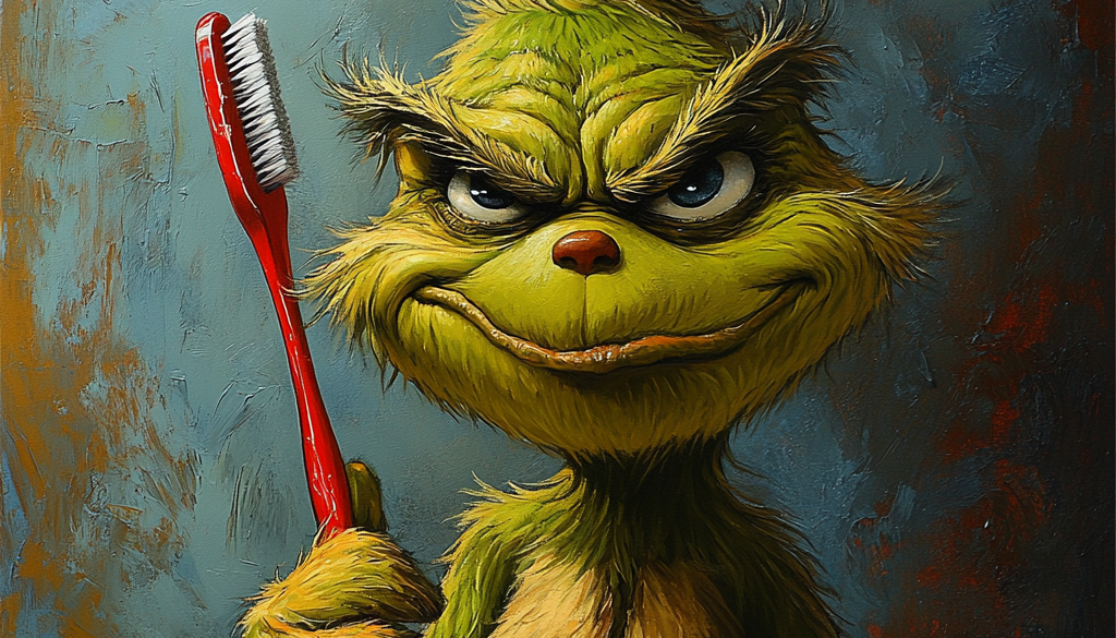 green man with brush