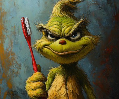 green man with brush