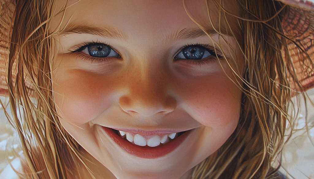 kid smiling
